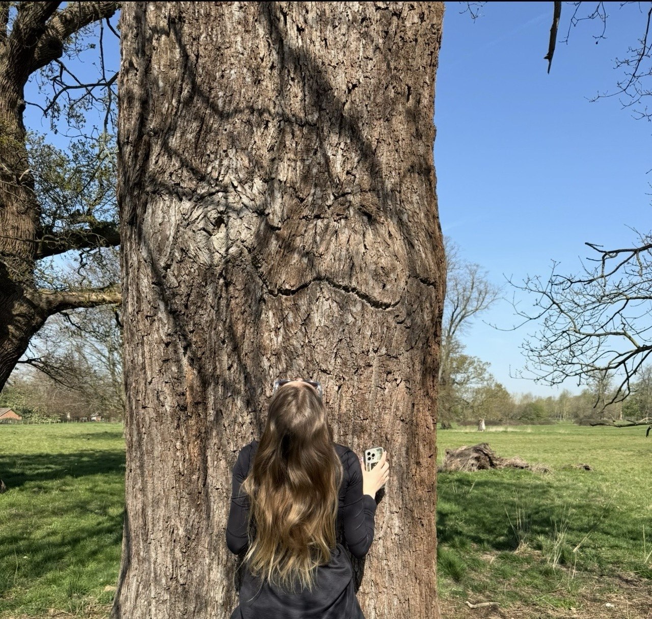 Ekaterina with an oak tree